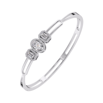 Gaia Luxe 2 Carat Lab Grown Diamond Bracelet in 18k White Gold