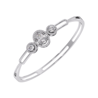 Gaia Luxe 2 Carat Lab Grown Diamond Bracelet in 18k White Gold