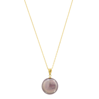 Kiku Basic 18K Yellow Gold Pearl Pendant