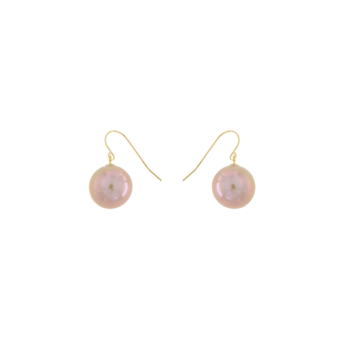 Kiku Basic 18K Yellow Gold Pearl Earrings