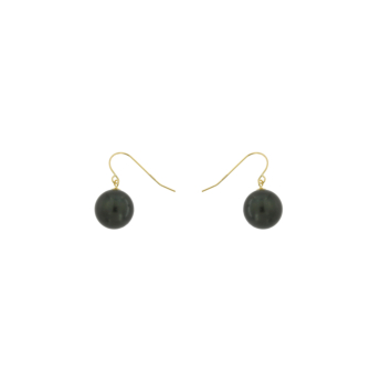 Kiku Basic 18K Yellow Gold Pearl Earrings