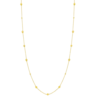 قلادة بريزما رومبو من الذهب الأصفر عيار 18 قيراط