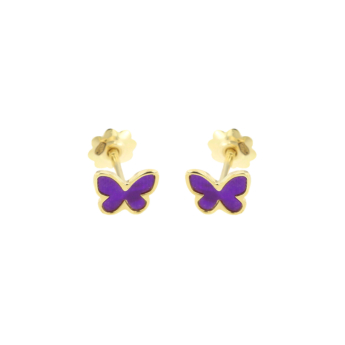 DC Baby Bella 18K Yellow Gold Earrings