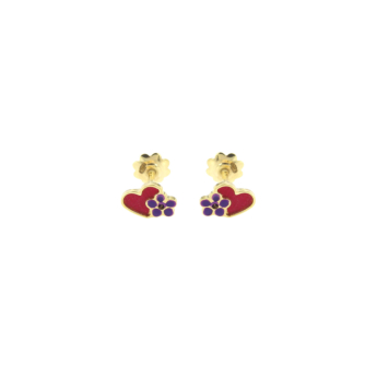 DC Baby Bella 18K Yellow Gold Earrings