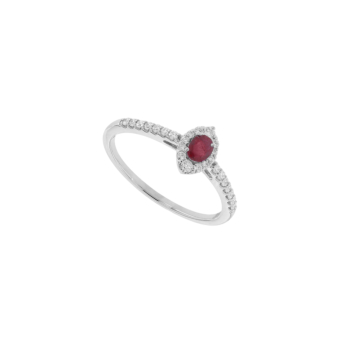 Diana Glam 18k White Gold Diamond Ring