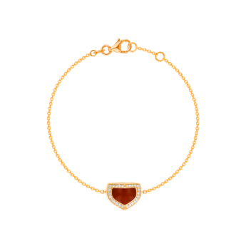 Dome Art Deco 18K Rose Gold Diamond Bracelet