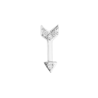 قرط مفرد "جلام روك" على شكل سهم مرصَّع بالألماس والذهب عيار 18 قيراط