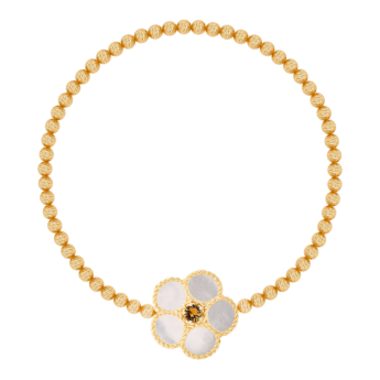 Farfasha Petali Del Mare Big Flower Bead Bracelet Yellow Gold 