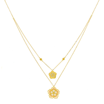 Farfasha Giardino Gold 18K Tricolor Gold Necklace