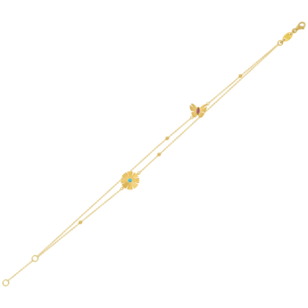 Farfasha Sunkiss Arfaj Daisy With Butterfly Tiered Anklet