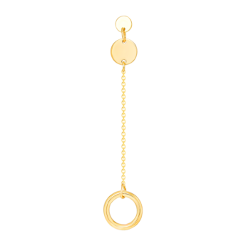 Galeria Disc 18k Yellow Gold Earrings