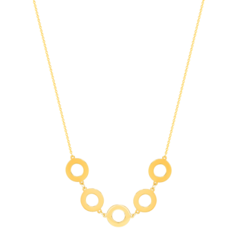 Galeria Disc 18k Yellow Gold Necklace