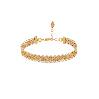 سوار غولدن بيزو الصلب من الذهب الأصفر عيار 18 قيراط  