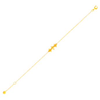 سوار هارموني سبين من الذهب الأصفر عيار 22 قيراط