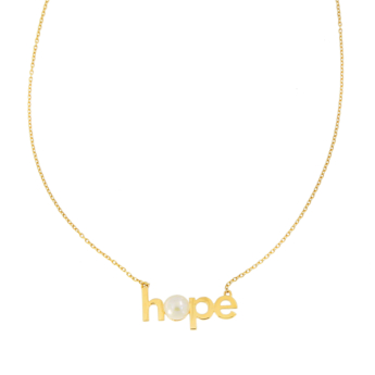 Hope 14k Yellow Gold Necklace