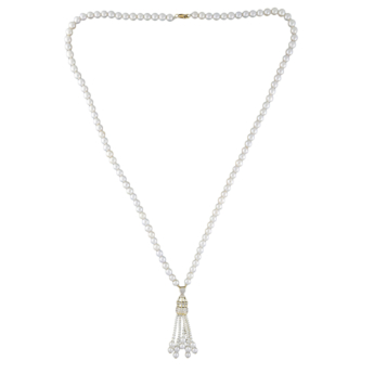 Kiku Arabiya 18k Yellow Gold Diamond Necklace