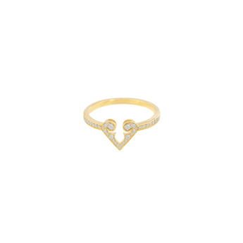 Lace Arabesque 18k Yellow Gold Diamond Ring
