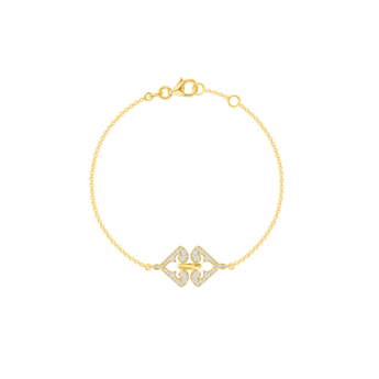 Lace Arabesque 18k Yellow Gold Diamond Bracelet