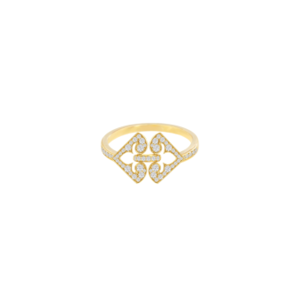 Lace Arabesque 18k Yellow Gold Diamond Ring