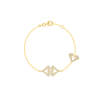 Lace Arabesque 18k Yellow Gold Diamond Bracelet
