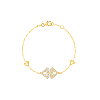 Lace Arabesque 18k Yellow Gold Diamond Bracelet