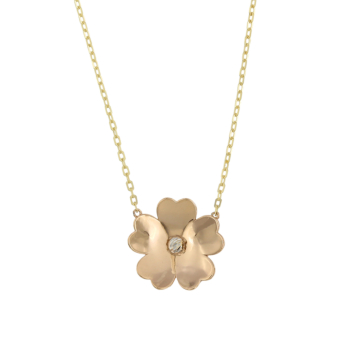La Nature Canna 18k Gold Necklace