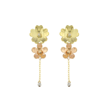 La Nature Canna 18k Gold Earrings