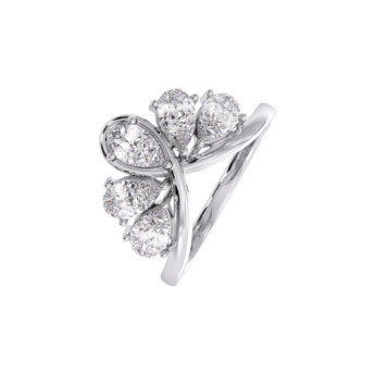 Gaia Luxe 1 Carat Lab Grown Diamond Ring in 18k White Gold