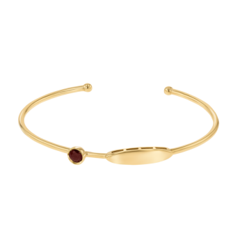 Children's Jewellery Ara Garnet January Birthstone Bangle     