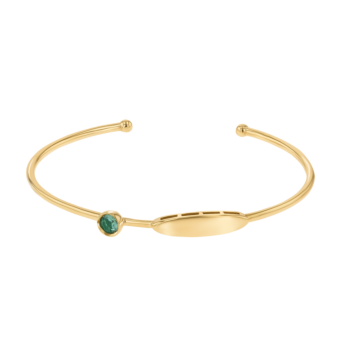 Children's Jewellery Ara Emerald May Birthstone Bangle               