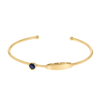 Children's Jewellery Ara Blue Sapphire September Birthstone Bangle                 