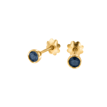 Children's Jewellery Ara Blue Sapphire September Birthstone Earrings                 