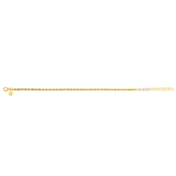 Kiku Minimal 18K Yellow Gold Freshwater Pearl Bracelet