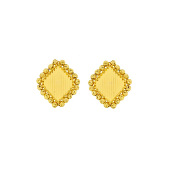 Mirage 21K Yellow Gold Earring