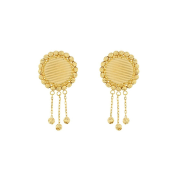 Mirage 21K Yellow Gold Earring