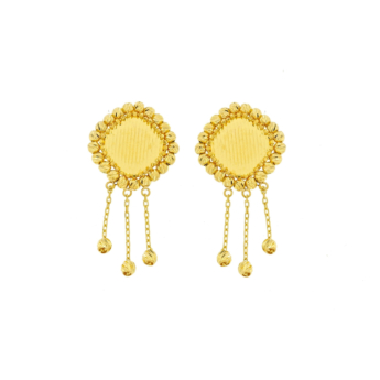 Mirage 21K Yellow Gold Earring