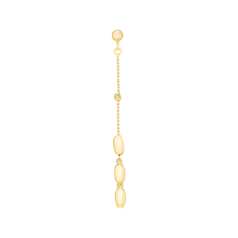 Prisma Oval Earring in 18K Gold