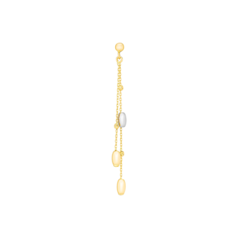Prisma Oval Earring in 18K Gold