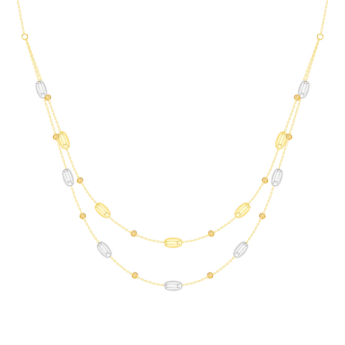 Prisma Oval Necklace in 18K Gold