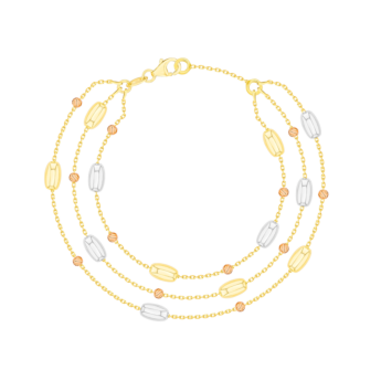 Prisma Oval Bracelet in 18K Gold