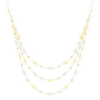 Prisma Oval Necklace in 18K Gold