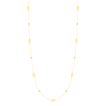 Prisma Oval Necklace in 18K Gold