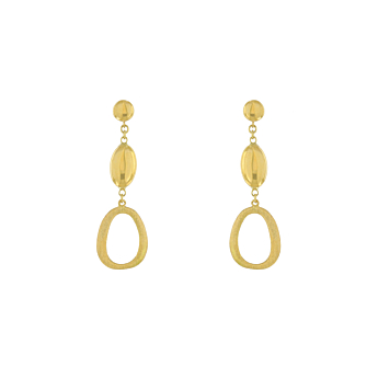 Moda Elegance 18k Yellow Gold Earrings