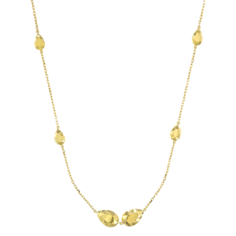 Moda Diamante 18k Yellow Gold Necklace