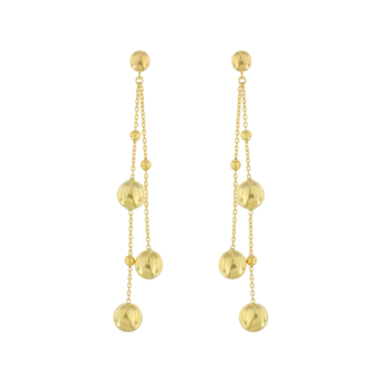 Moda Elegance 18k Yellow Gold Earrings