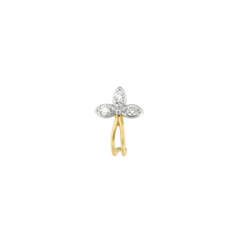Mystique Asyrah 18k Yellow Gold Diamond Nose Pin