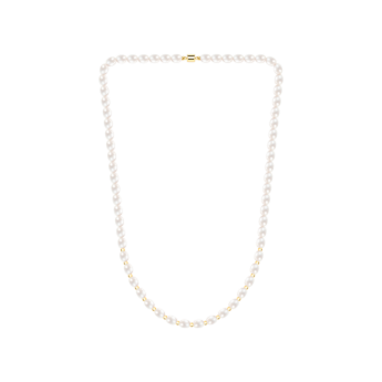 عقد كيكو مينيمال من الذهب عيار 18 قيراط واللؤلؤ