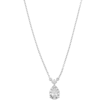 OneSixEight Drops 18K White Gold Necklace