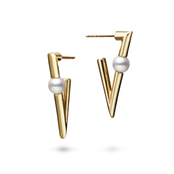 Mikimoto V Code Gold Earrings