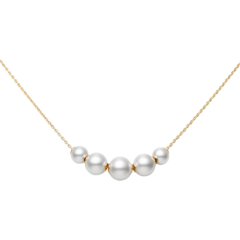Pearls in Motion Akoya Cultured Pearl Pendant in 18K Yellow Gold